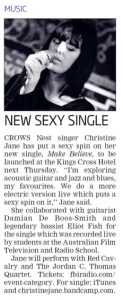 Make Believe -Single Release- Mosman Daily- 20 June 2013