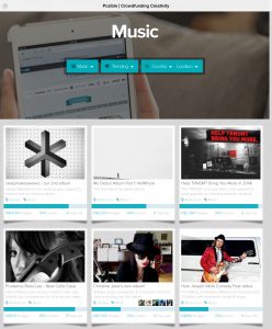 Pozible music page